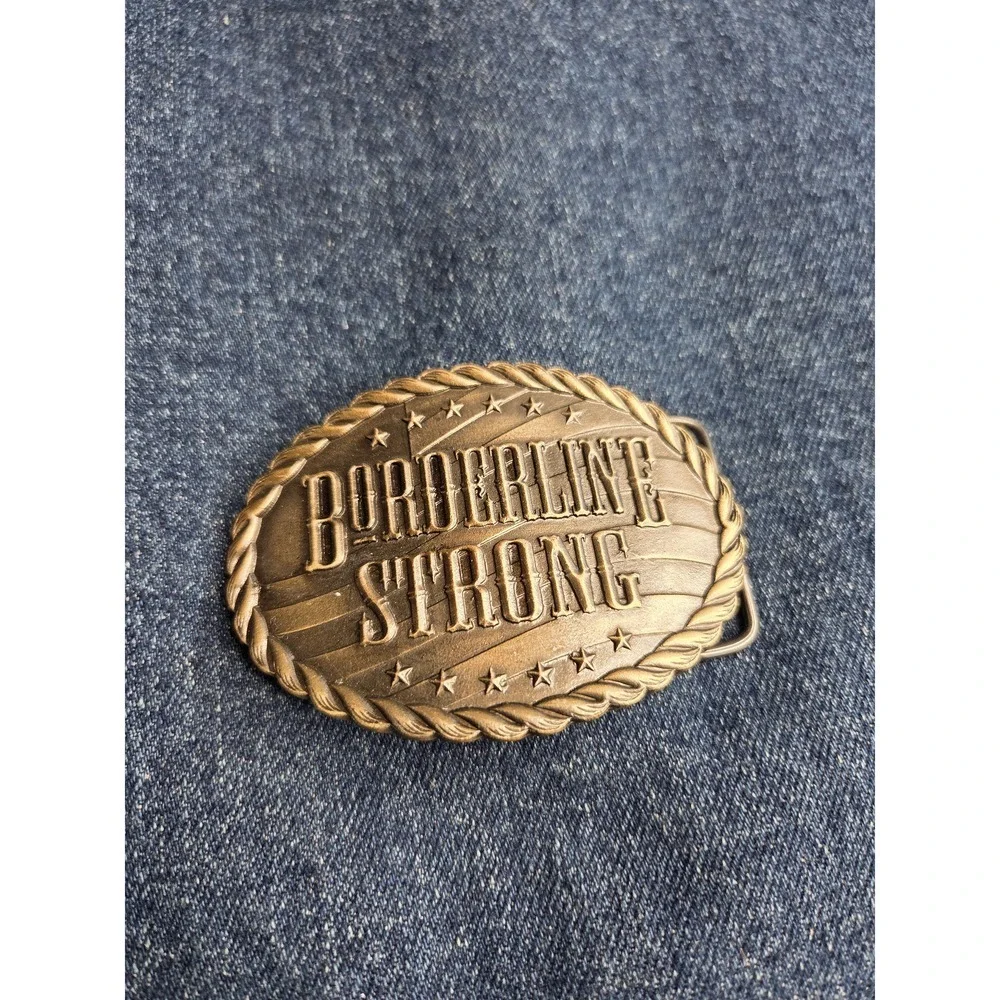 Vintage Borderline Strong Moorpark Metals First Responder Belt Buckle
